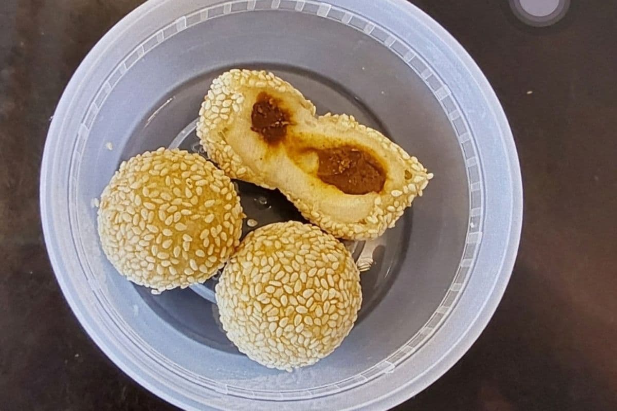 Sesame Ball with Red Bean Paste (3pcs)