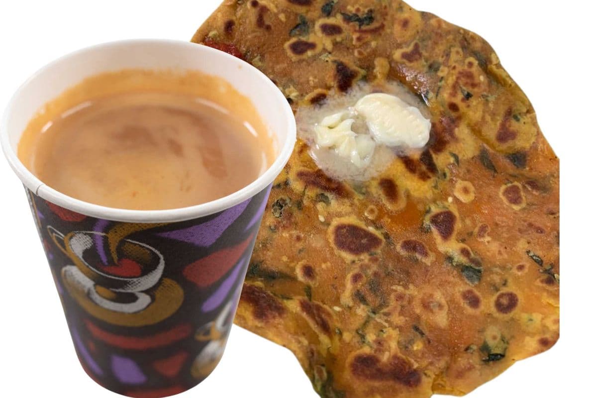 Medium Chai and Thepla