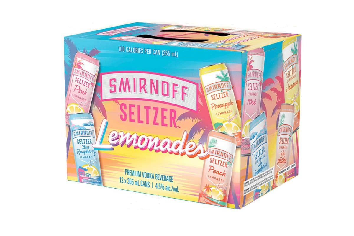 Smirnoff Seltzer Lemonade (12 x 355 ml)