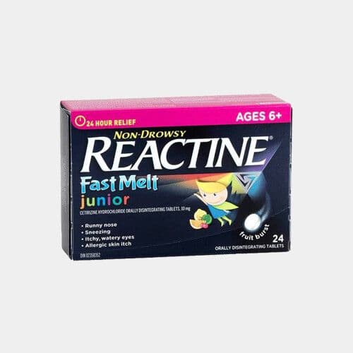 Reactine VisDissous (24 comprimés) / Reactine Junior Fast Melt (24 tablets)