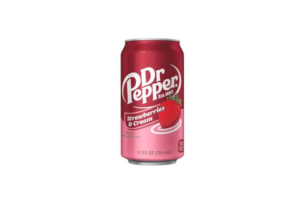 Strawberries & Cream Dr Pepper (12 Oz)