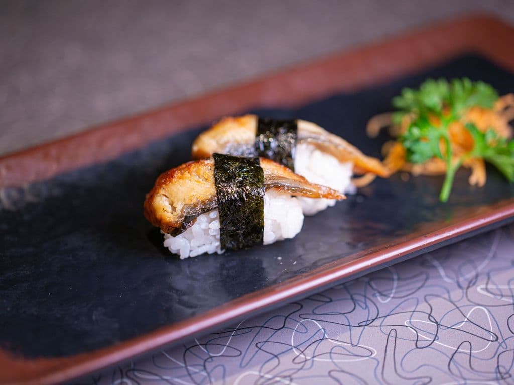 Fresh water Eel (Unagi) Sushi (2pcs)