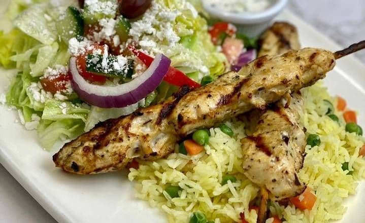 Chicken Souvlaki Dinner