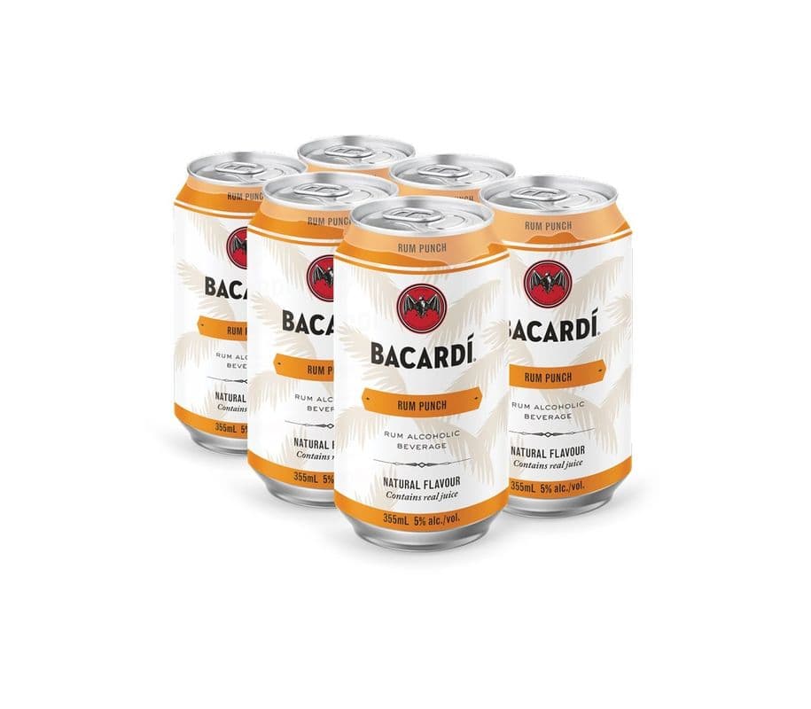 Bacardi Rum Punch (6 Cans) (6 x 355ml cans)