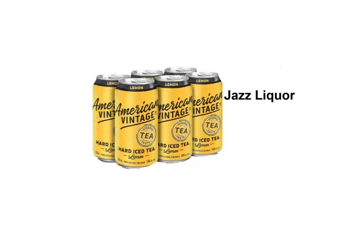 AMERICAN VINTAGE HARD ICED TEA LEMON 6 CANS (1 x 6x355ML)