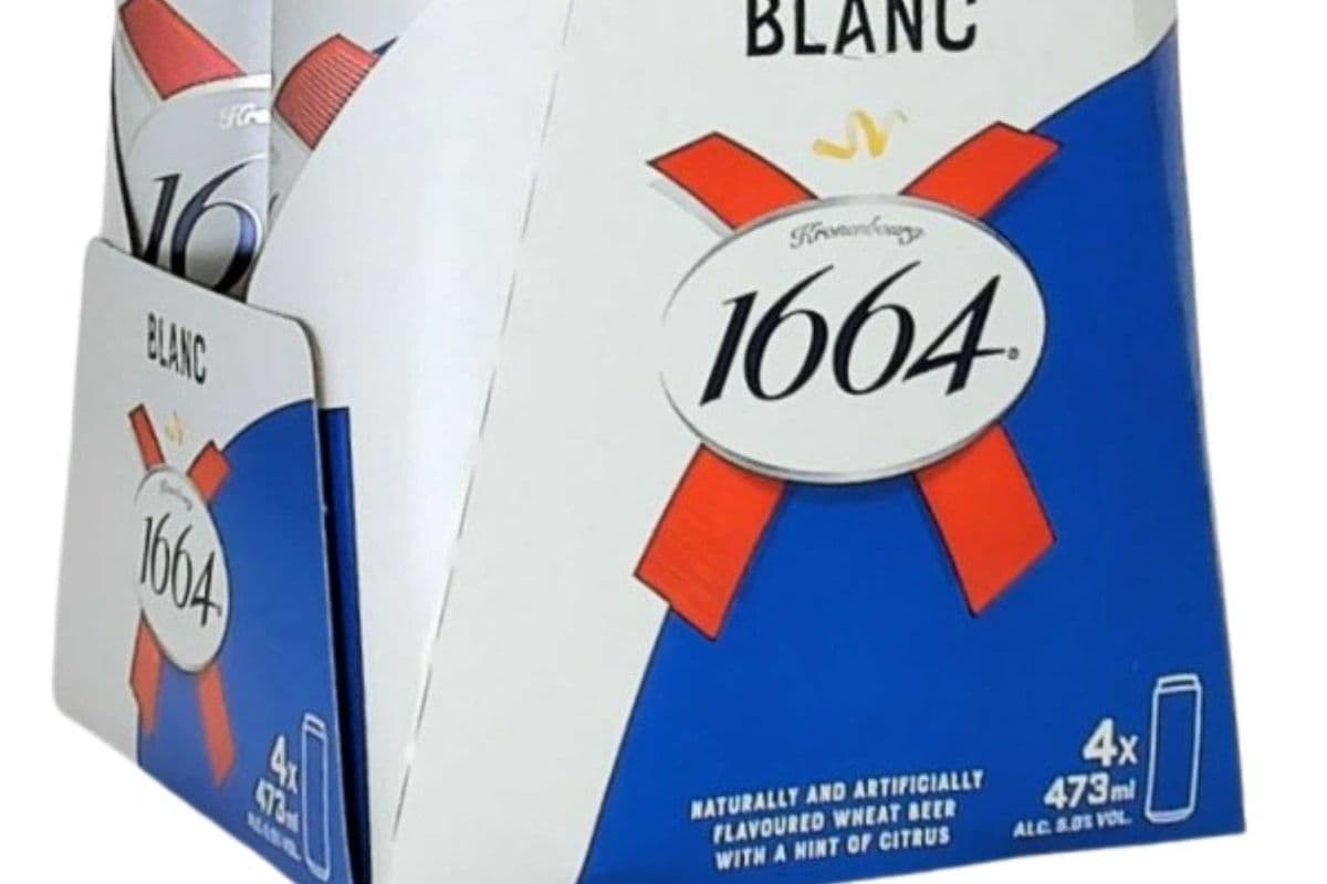 KRONENBOURG 1664 BLANC 4X473ML CAN (1 x 4x473 ML CANS)