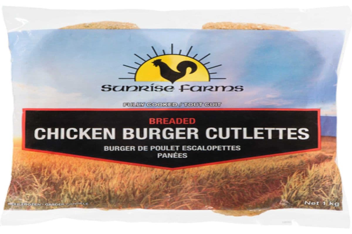 Sunrise Farms- Rd Breaded Chicken Burger Cutlets (1 kg)
