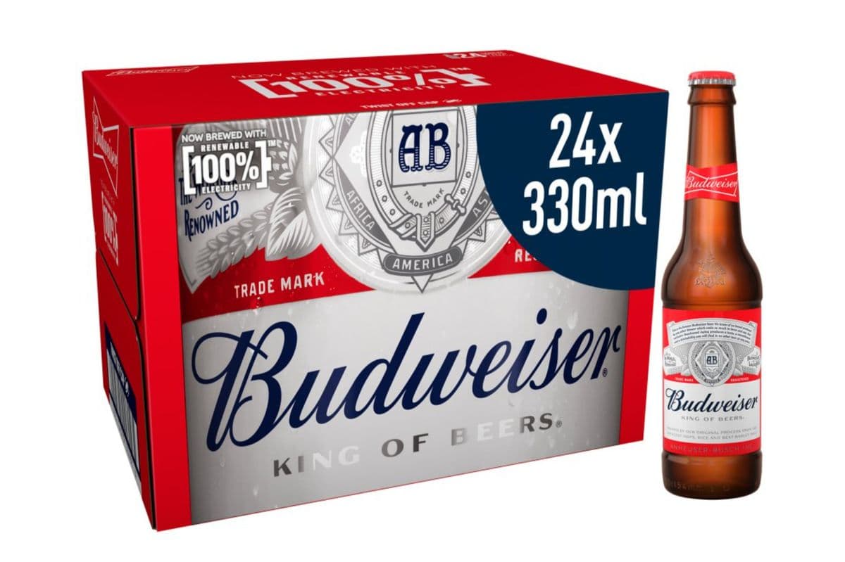 Budweiser (24 Bottles) (1 x 341ML)