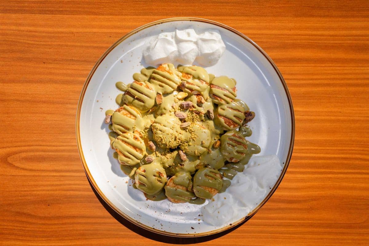Minipancakes Pistache délice