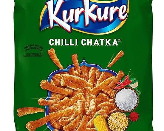 Kurkure Chilli Chatka  Bouchee Croquante/ Kurkure Chilli Chatka Crunchy Chips 115g