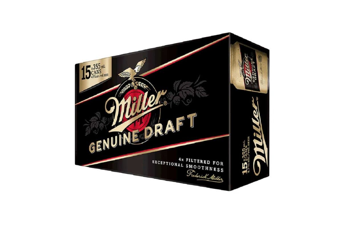 Miller Genuine Draft (15 x 355 ml Cans)