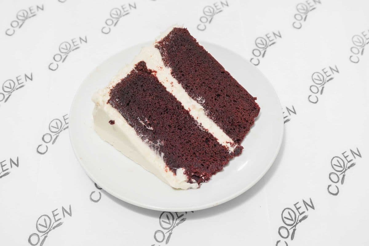 GLUTEN FREE Red Velvet Cake Slice
