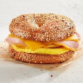 Peameal Bacon & Egg on a bagel