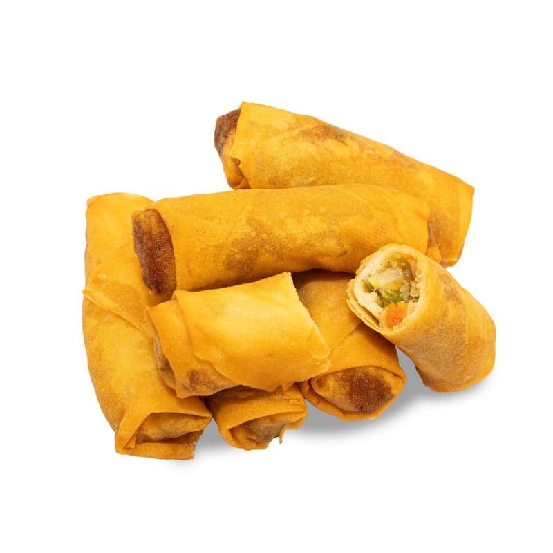 D1. Veggie Spring Roll (6Pcs) / D1. 素炸春卷 (6個)