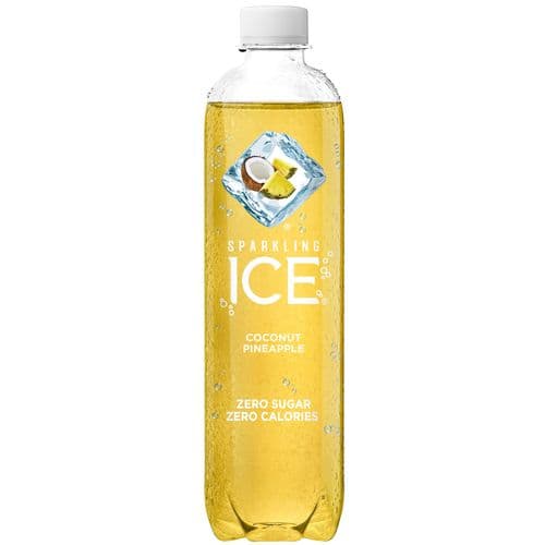 Sparkling Ice Boisson Aromatisée a Base D' eau Pétillante Noix de Coco et Ananas 503ml/ Sparkling Ice Coconut Pineapple 503ml