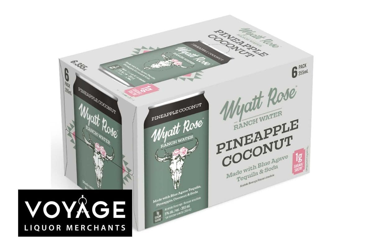 Wyatt Rose Pineapple Coconut Ranch Water (6 x 355 ml)