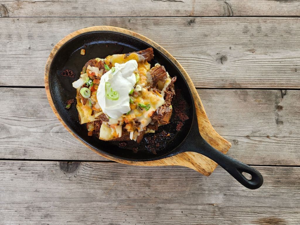 Longhorn Potato with Beef Brisket