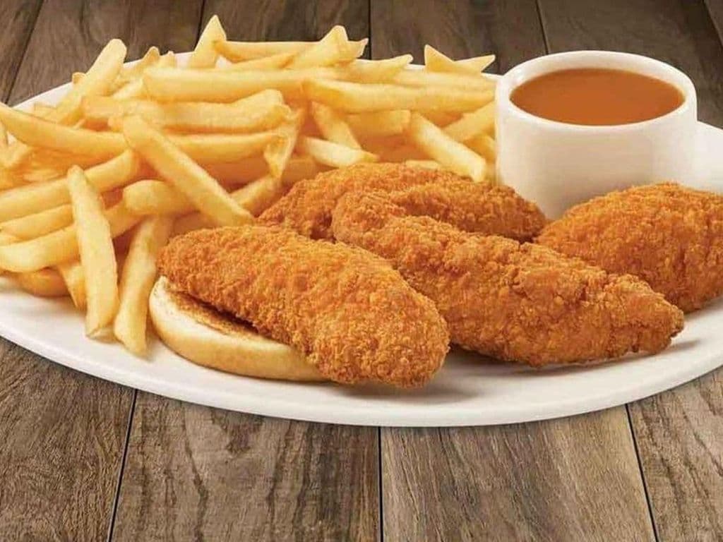 4 filets de poitrine de poulet croustillants / 4 Crispy Chicken Breast Fillets
