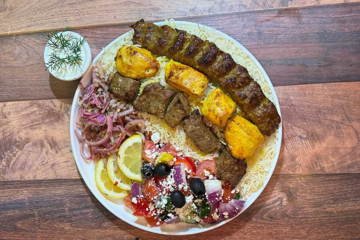 # 17 MIX KEBAB PLATE