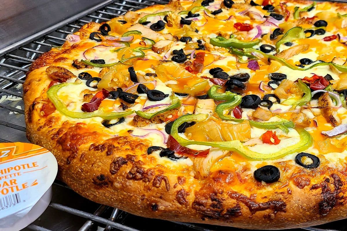 Pizza nachos poulet épicé