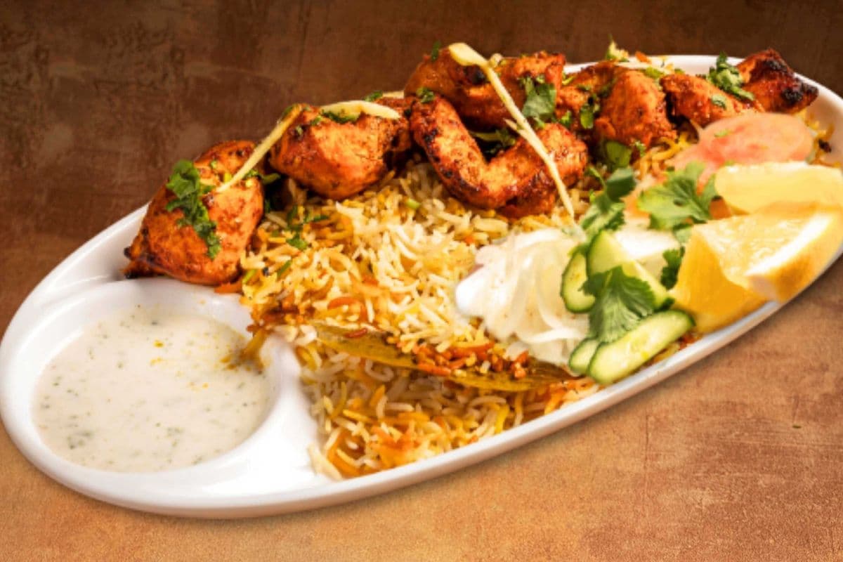 Chicken Tikka Boti Rice Platter