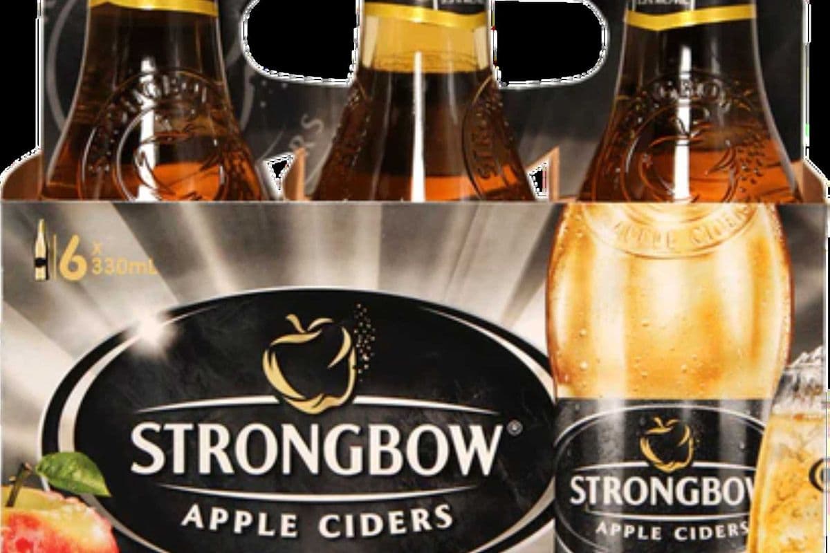 STRONGBOW CIDER (6 BOTTLE) (6 x 330ML GLASS BOTTLES)