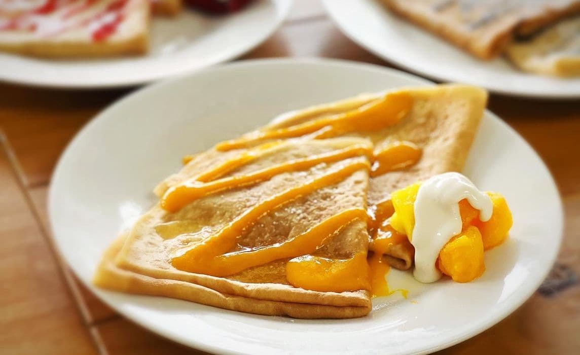 Mango Cream Cheese Crepe (V)