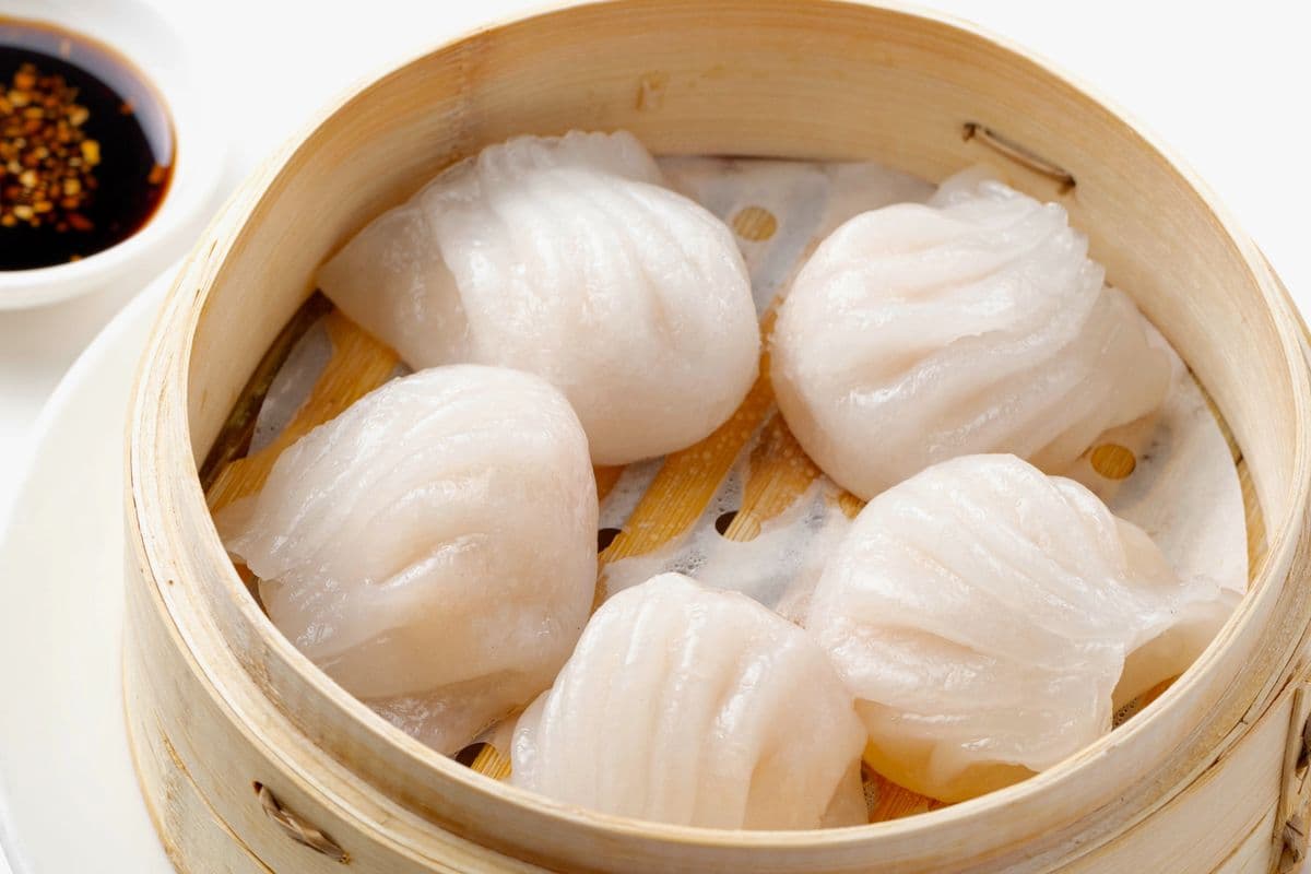 018.Steamed Shrimp Dumplings (5 pcs) 蝦餃
