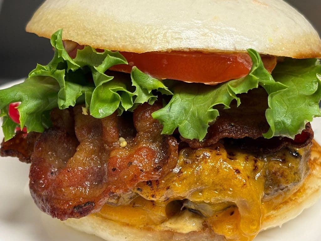 Cheddar Bacon Bao Burger