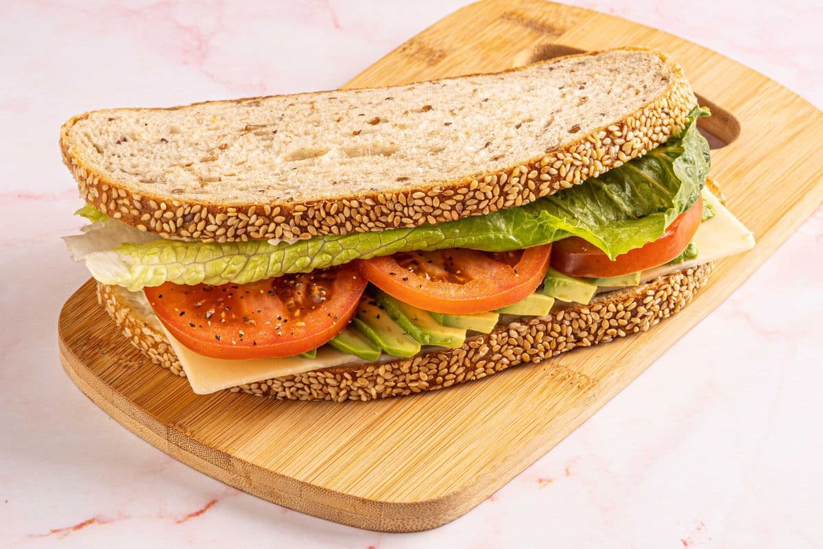 Avocado Lettuce Tomato Sandwich