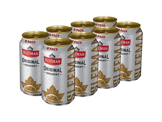 Sleeman Original 8can, 355mL domestic (5.0% ABV)