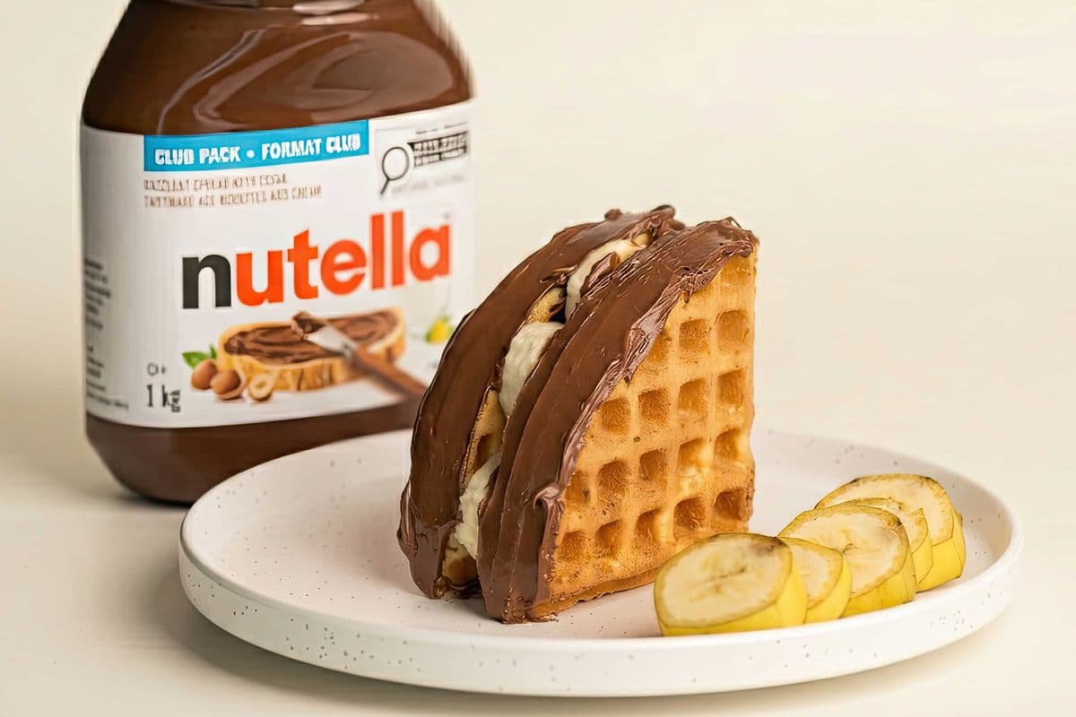 Nutella Banana Pocket Waffle