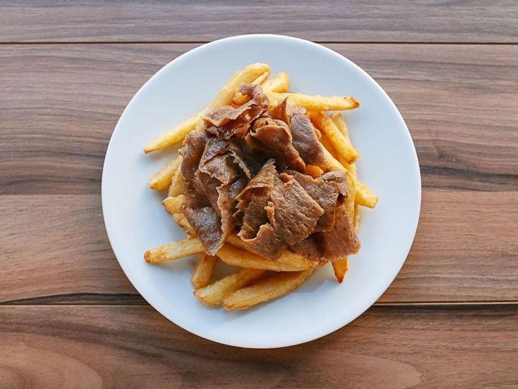 Small Fries & Beef Donair Meat- OO