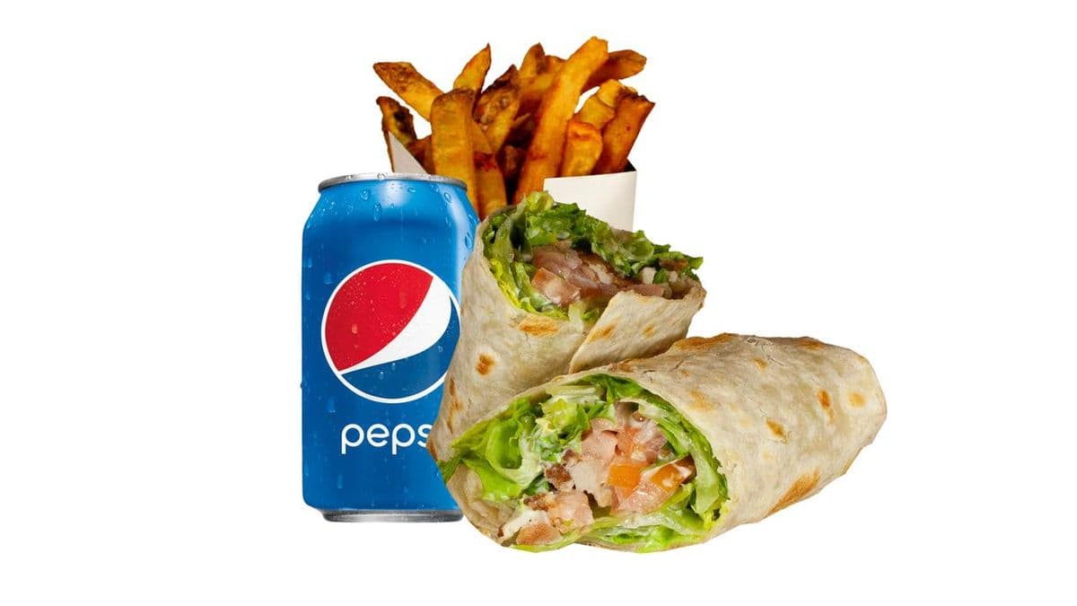 Chicken Bacon Ranch Wrap Combo