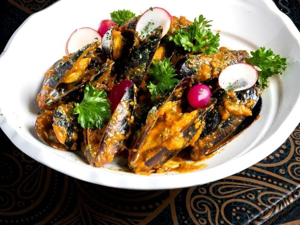 Masala Curried Mussells
