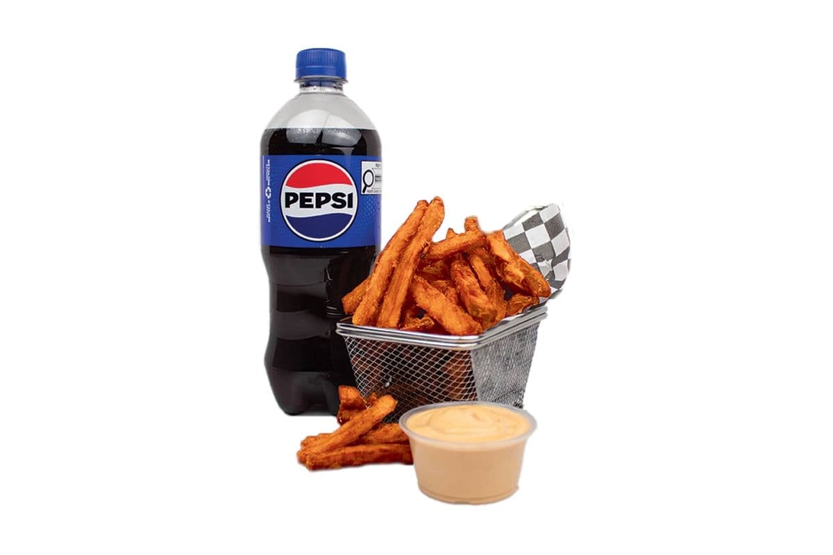 Combo frites de patates douces & Boisson