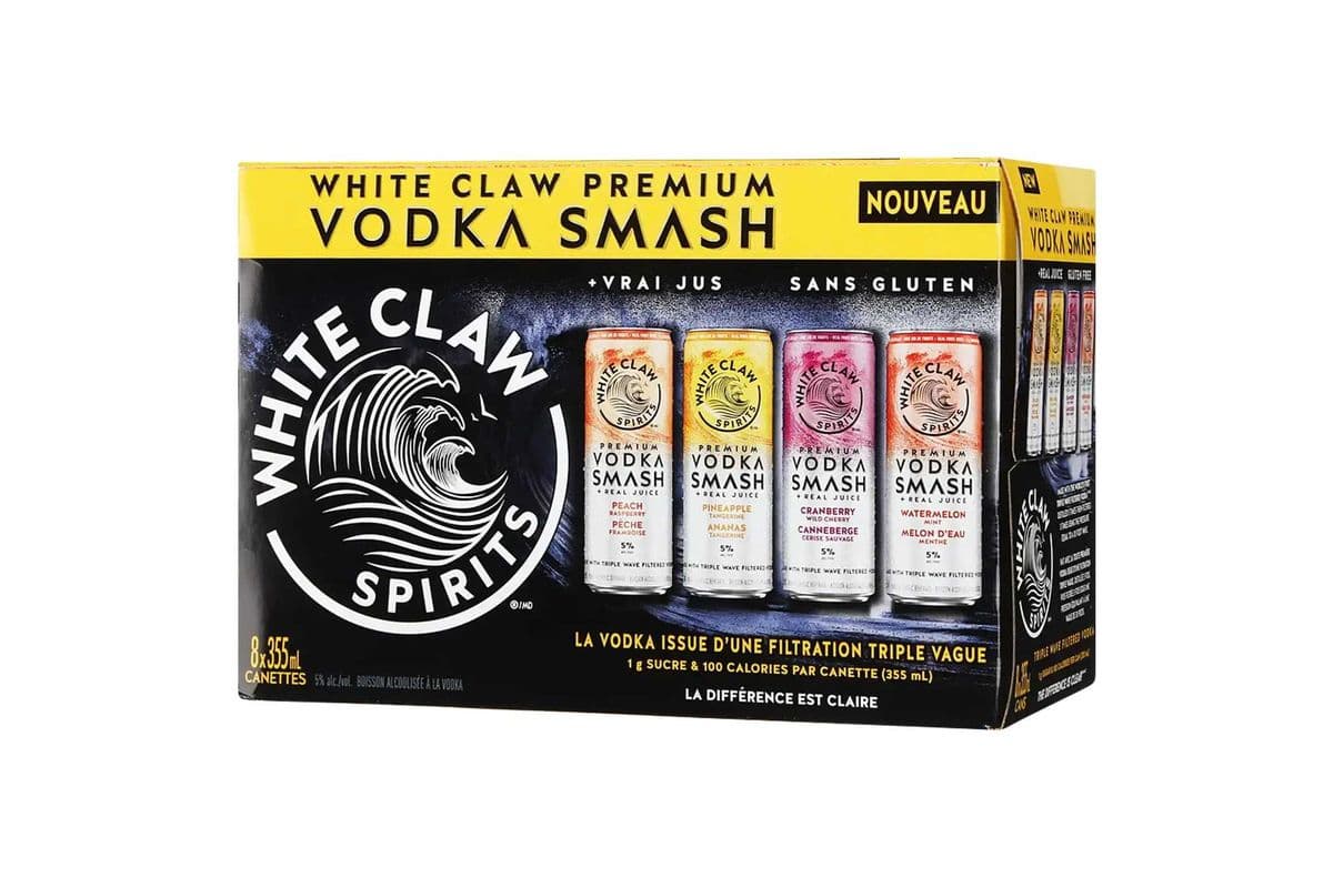 White Claw Vodka Smash Mix (8 x 355 ml Cans)