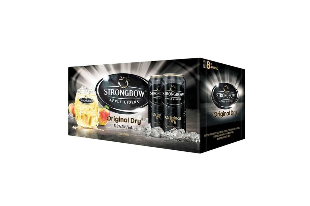 Strongbow Apple Cider Original Dry 8 Pack (8 x 440ml)
