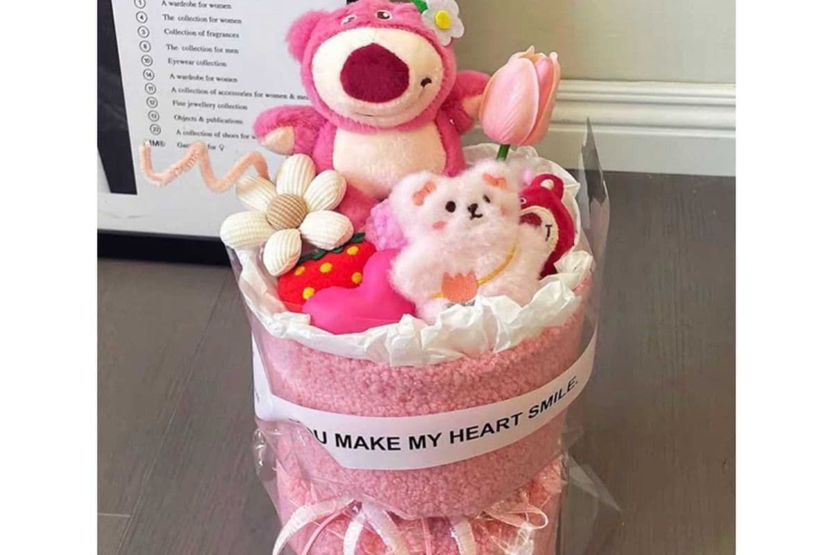 Lotso Strawberry Plush Bouquet - Small