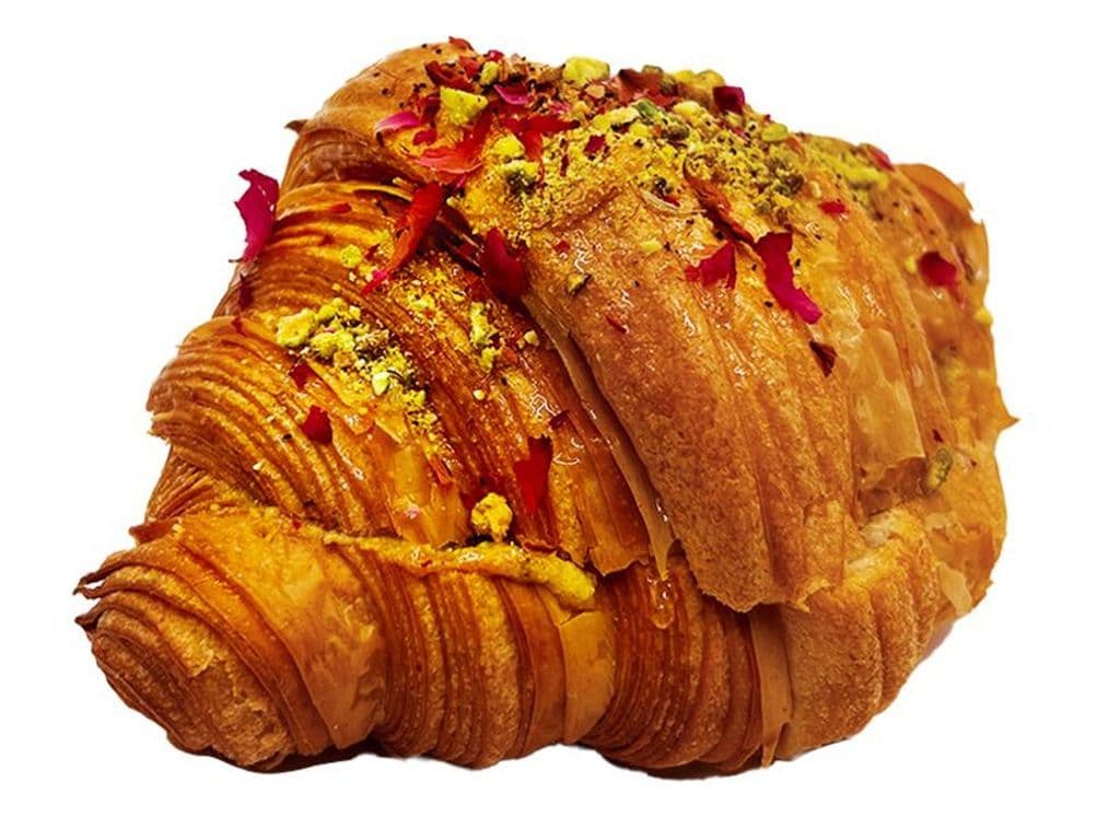 Pistachio Rose Croissant