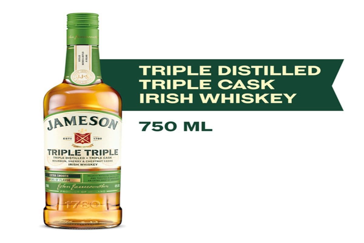 Jameson Triple Triple Irish Whiskey (1 x 750 mL)