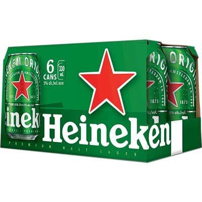 Heineken Pale Lager, 6 x 330 ml