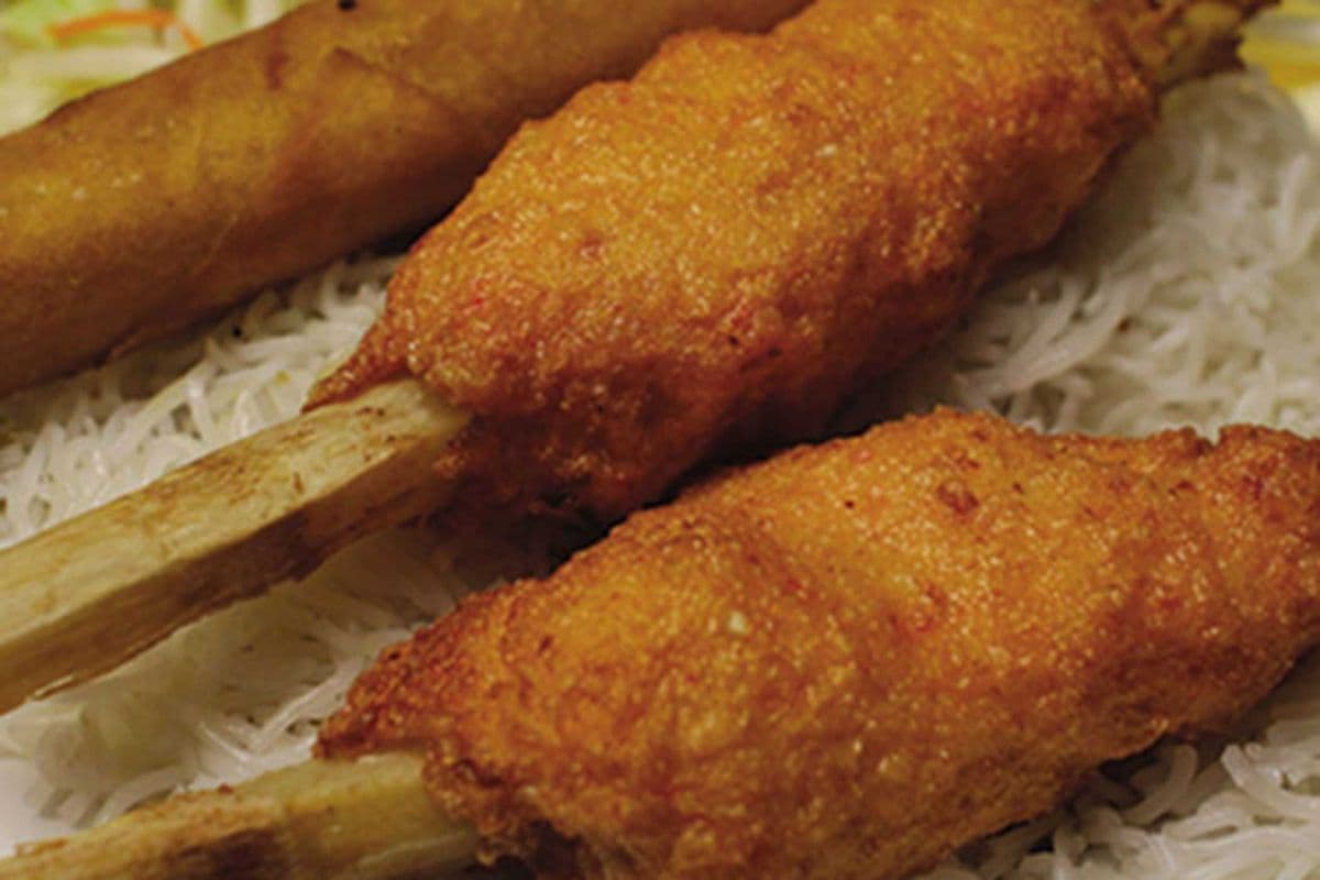 BOL : CHAO TOM- 2 Grillade de pâté de crevettes / 2 Grilled Shrimp Pies