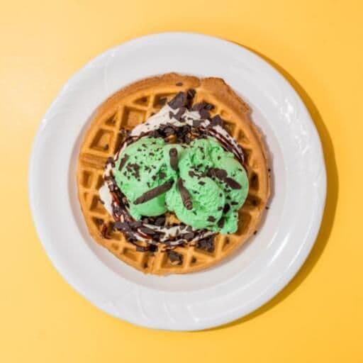 Mint Chocolate Chip Waffle