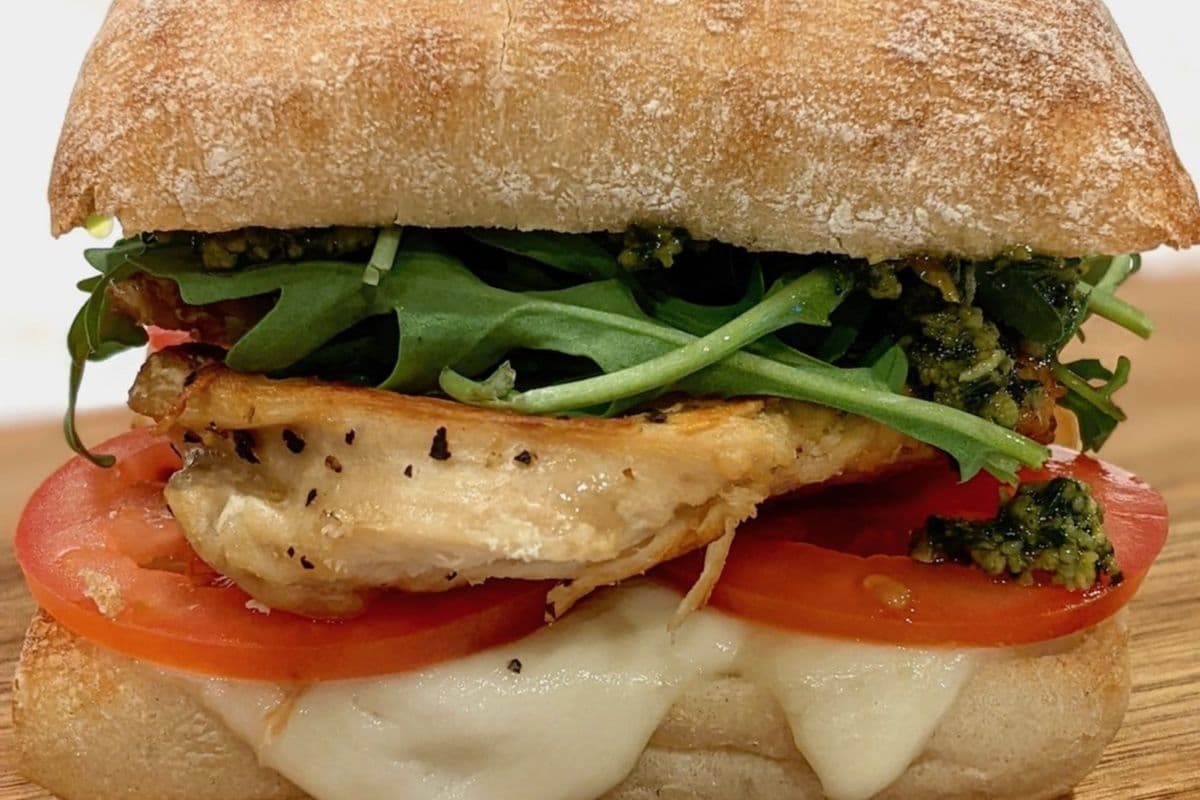 Chicken Pesto on Ciabatta