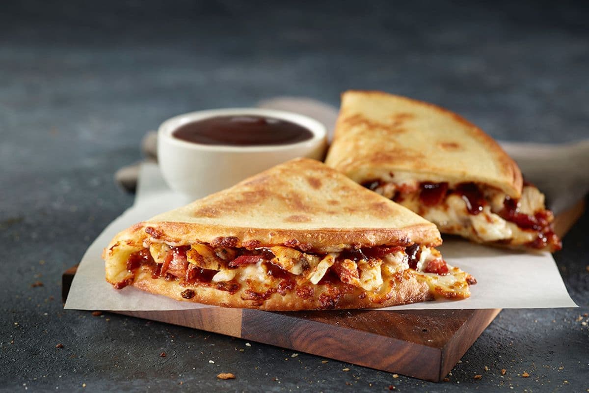 BBQ Chicken and Bacon Papadia