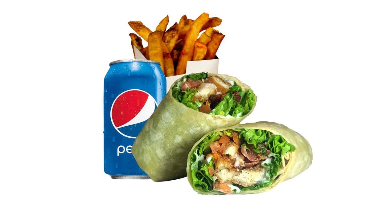 Chicken Club Wrap Combo