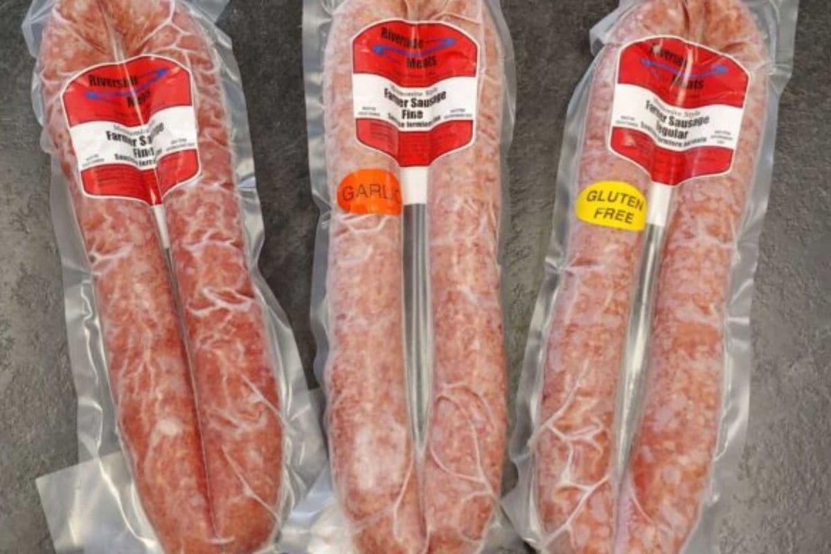 Riverside Meats Farmer Sausage - Garlic Fine Ground (1 pc)