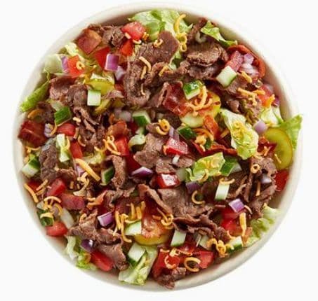BBQ Bacon Cheeseburger  Small Salad