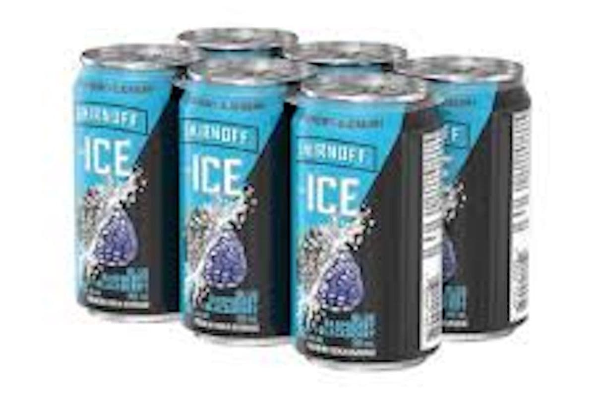 Smirnoff Ice Blue Raspberry and Blackberry (6 x 355 ml Cans)